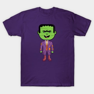 Cute Frankenstein dressed for Halloween Party T-Shirt